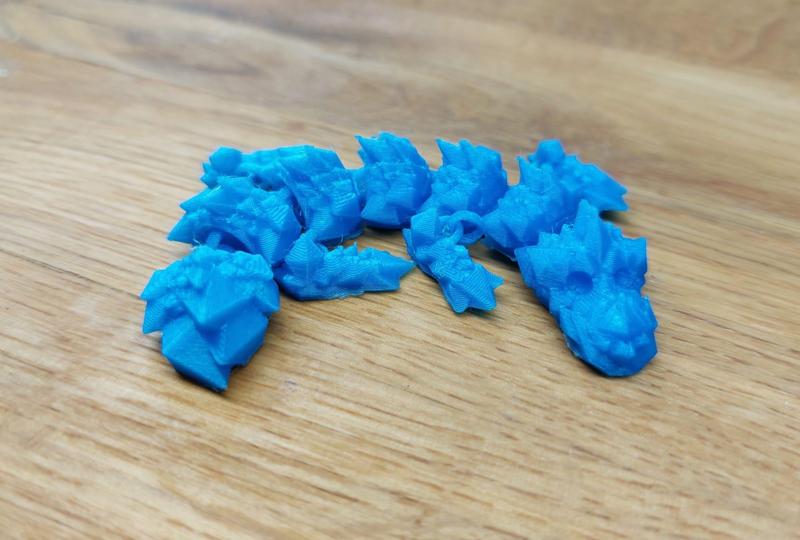 Print-in-Place Articulated flexi Baby-Kristall Drache