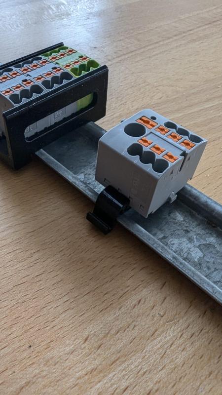 DIN Rail Holder Phoenix PTFIX 2.5 vertical and horizontal