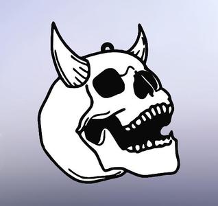 Llavero Calavera Infierno keychain