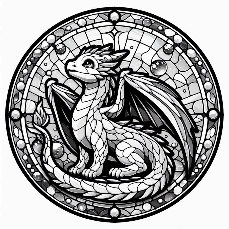 Little dragon (three colours)