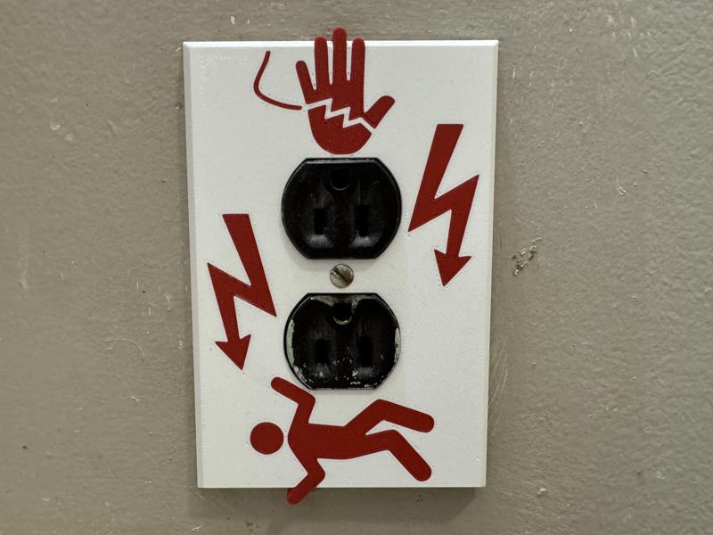 Outlet Cover Don't Touch