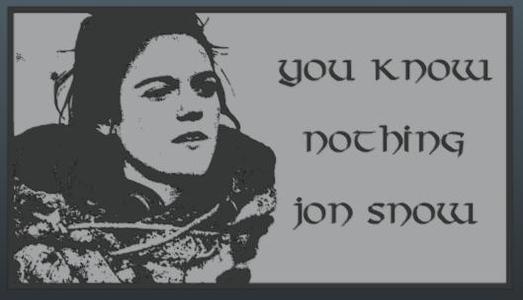 GOT You know nothing quote