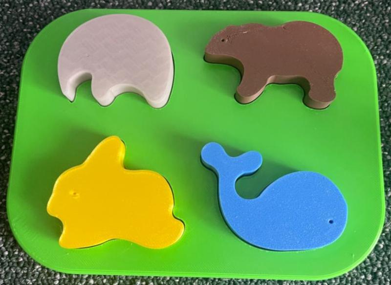 Animals - insert puzzle for kids