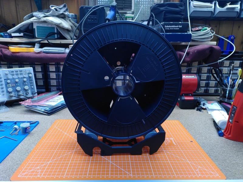 Auto-Rewind Spool Holder for RepRack - Large Edition