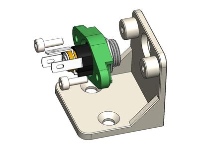 DC barrel jack mount 5.5 x 2.1 25