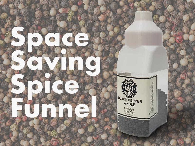 Space Saving Spice Funnel