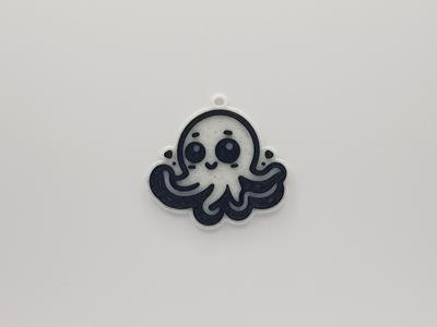 Cute Octopus Keychain