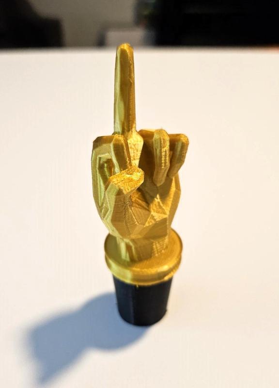 Bottle Topper - One Finger Salute