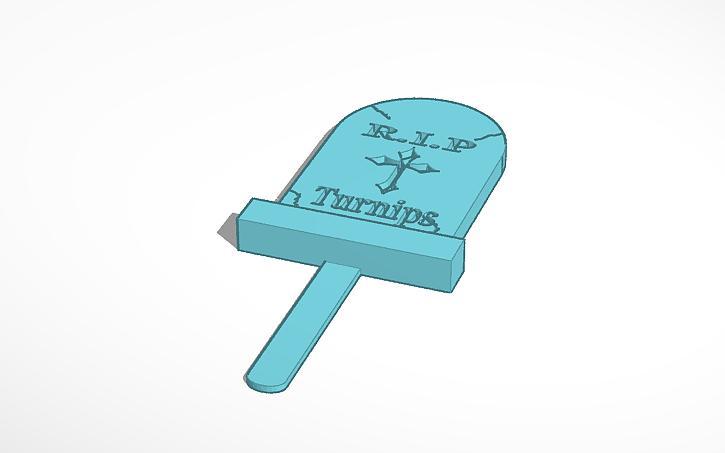 Turnips Tombstone Plant Stake