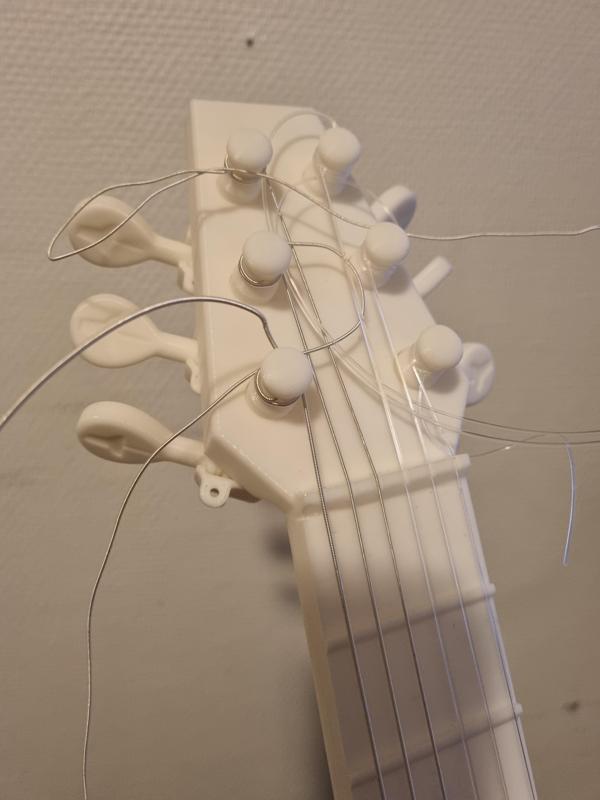 Thicker guitar tuner gear post for Solstie's playable guitar on thingverse