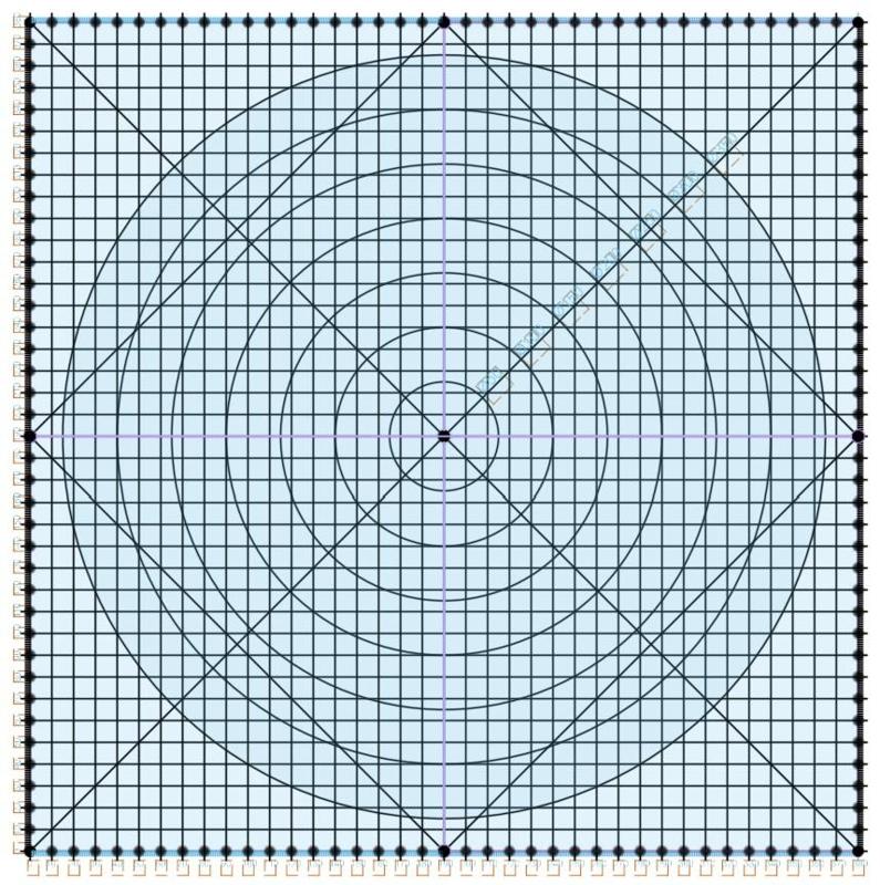 Laser Scale Pattern 400x400mm