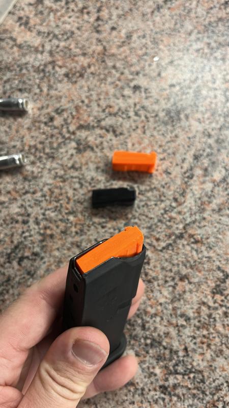 Glock 43 podavač zásobníku oranžový / Glock 43 magazine follower orange