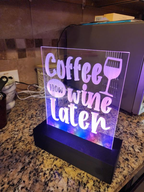 Large Acrylic LED Sign Base *Bambu Ready*