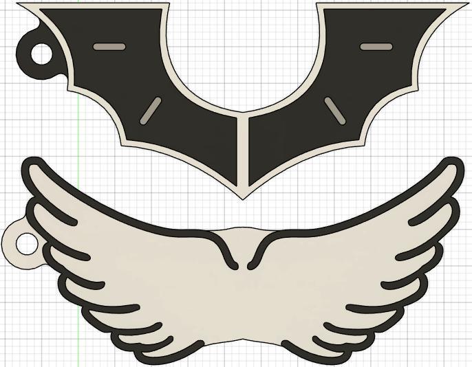 KEYCHAIN DUKI WINGS / DUKI WINGS KEYCHAIN