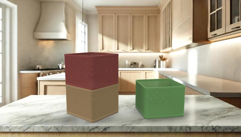 Stackable Woven Organizer Basket