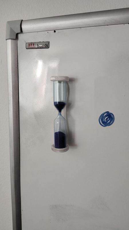 One Minute Sandclock for whiteboard