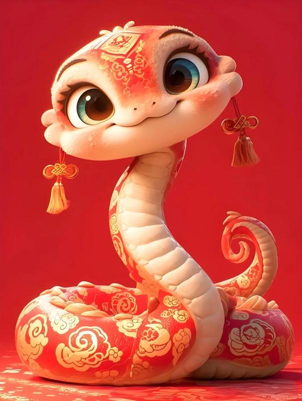 2025 Year of the Snake Colorful Lithophane 2