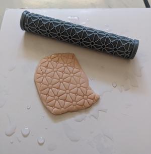 Texture Rolling Pin - Diamond Inlay Tiles