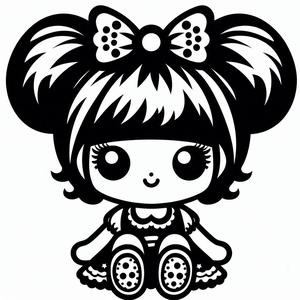 Doll keychain 4 (two colours)