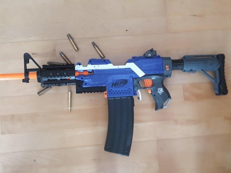 AR15 metal Handguard adapter for NERF Barrel