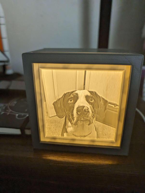 lithophane light