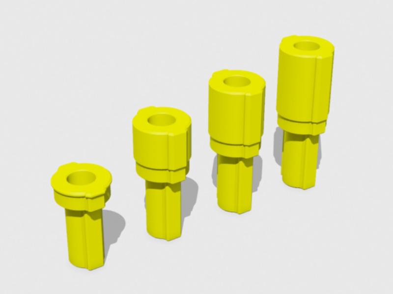 Multi-clamp inserts 4 sizes