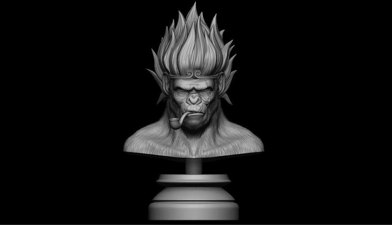 King Monkey 3D print model