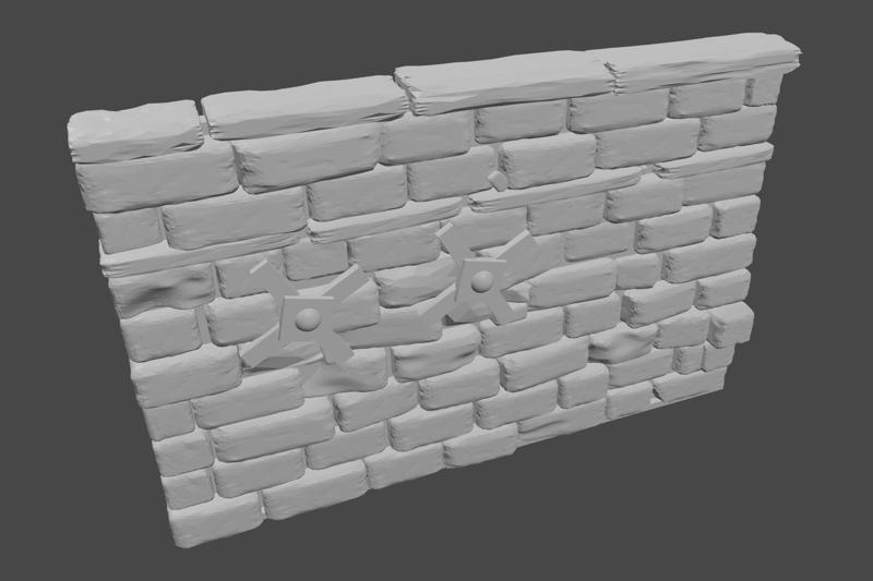 Graveyard Walls C & D (no pillars)