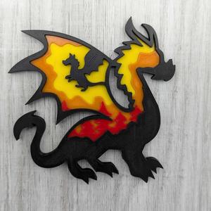 DRAGON MULTILAYER 3D MODELS/ 3D LAYER/ 3D MANDALA