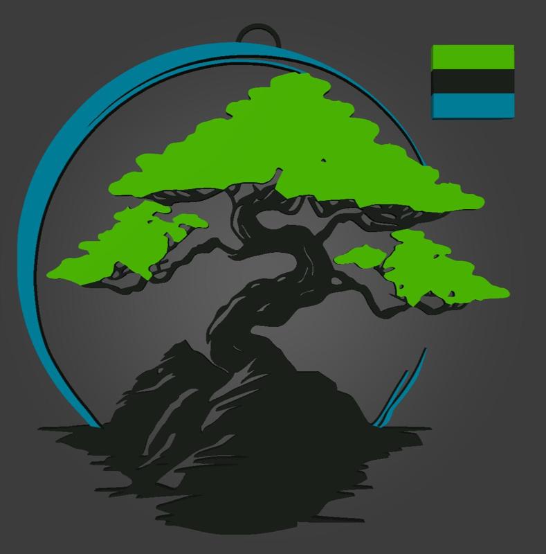 Moonlight Bonsai - Multicolor Wall Art (Glow in the Dark)