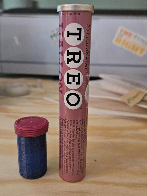 Behållare för brustabletter