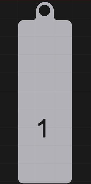 Keychain | Number 1 hole