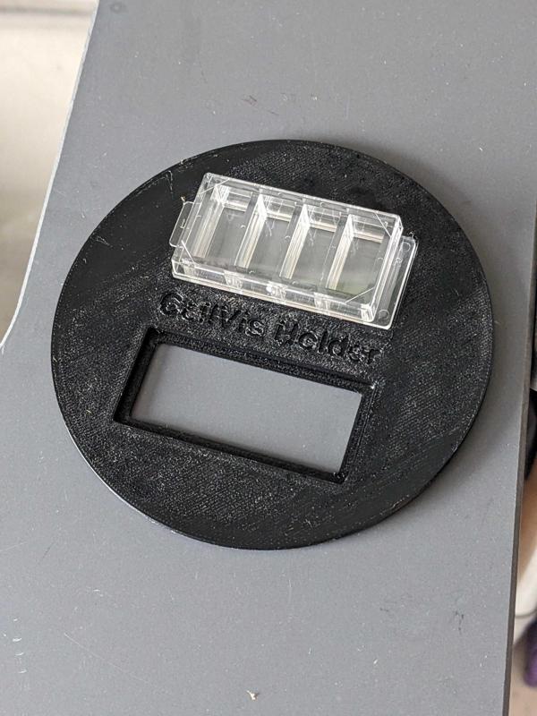 Holder for two CellVis chambered cover glasses