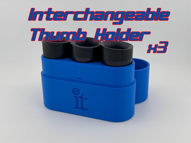 Interchangeable Bowling Ball Thumb Slug Holder x3