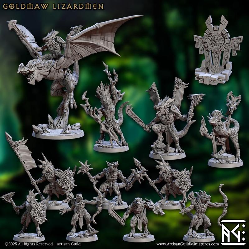Goldmaw Lizardmen (Complete Set 07)