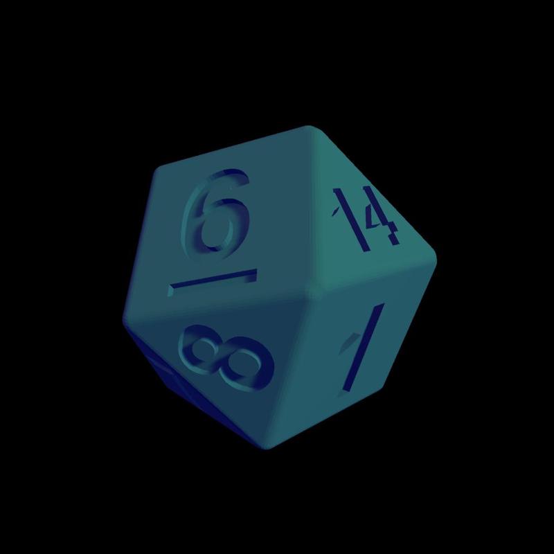 Cuboctahedron Dice