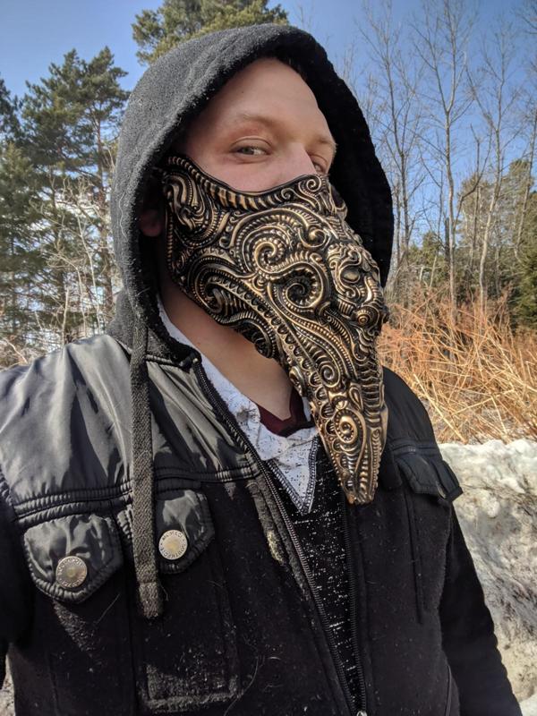 Plague doctor half mask
