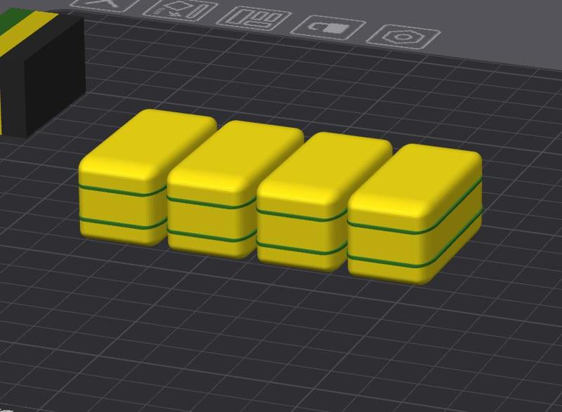 Small Square Bales textured 4pk