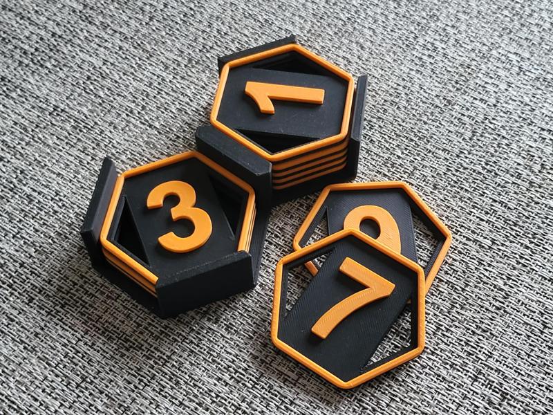 Number Counter Tiles for Kids