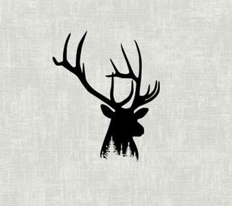 CHRISTMAS REINDEER WALL ART REINDEER FOREST