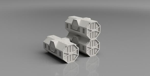 SCIFI CRYSTAL CONTAINER