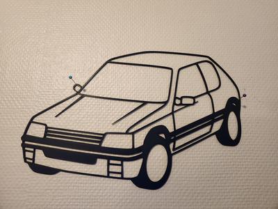 Wall Art PEUGEOT 205 2D