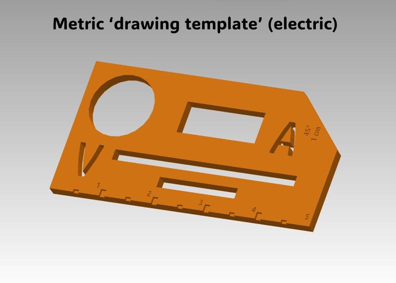 Drawing template (electric)