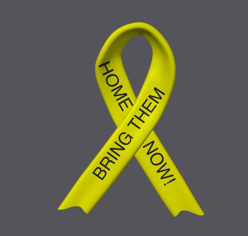 Yellow "Bring Them Home Now" Ribbon