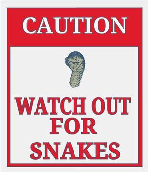 Snake Room Sign
