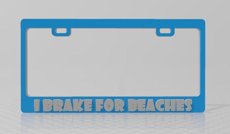 I BRAKE FOR BEACHES