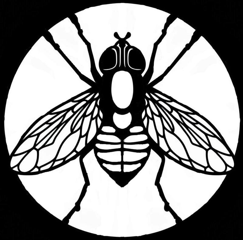 200 mm grill with fly motif