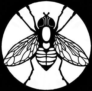 200 mm grill with fly motif