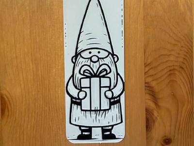 Christmas Gonk Bookmark