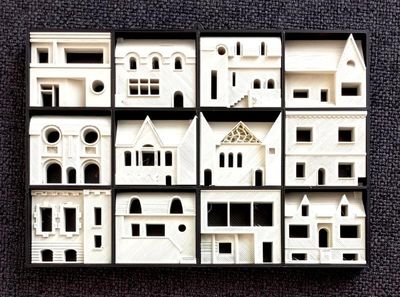 DECORATION MURALE - GROUPED HOUSES